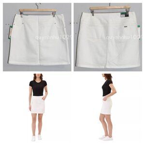 S.C. & CO Ladies' Denim Skort in white